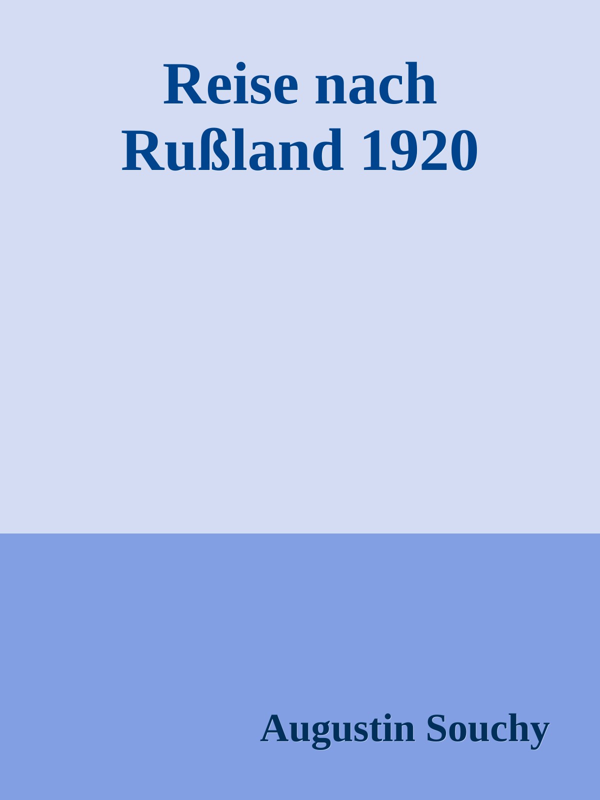 Reise nach Rußland 1920