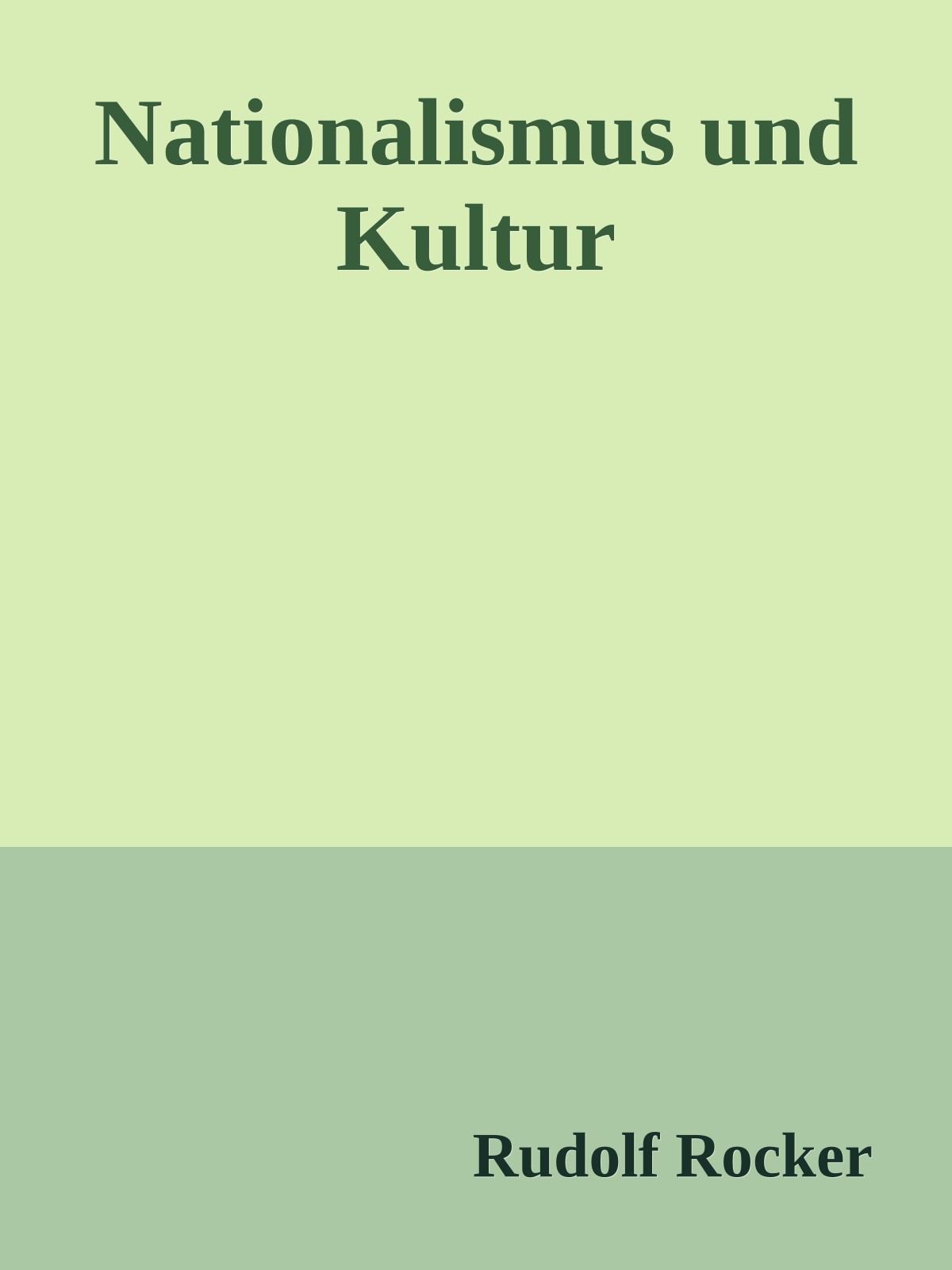 Nationalismus und Kultur